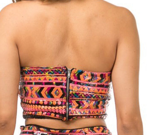 I Dream Of Sequin Sweetheart Top