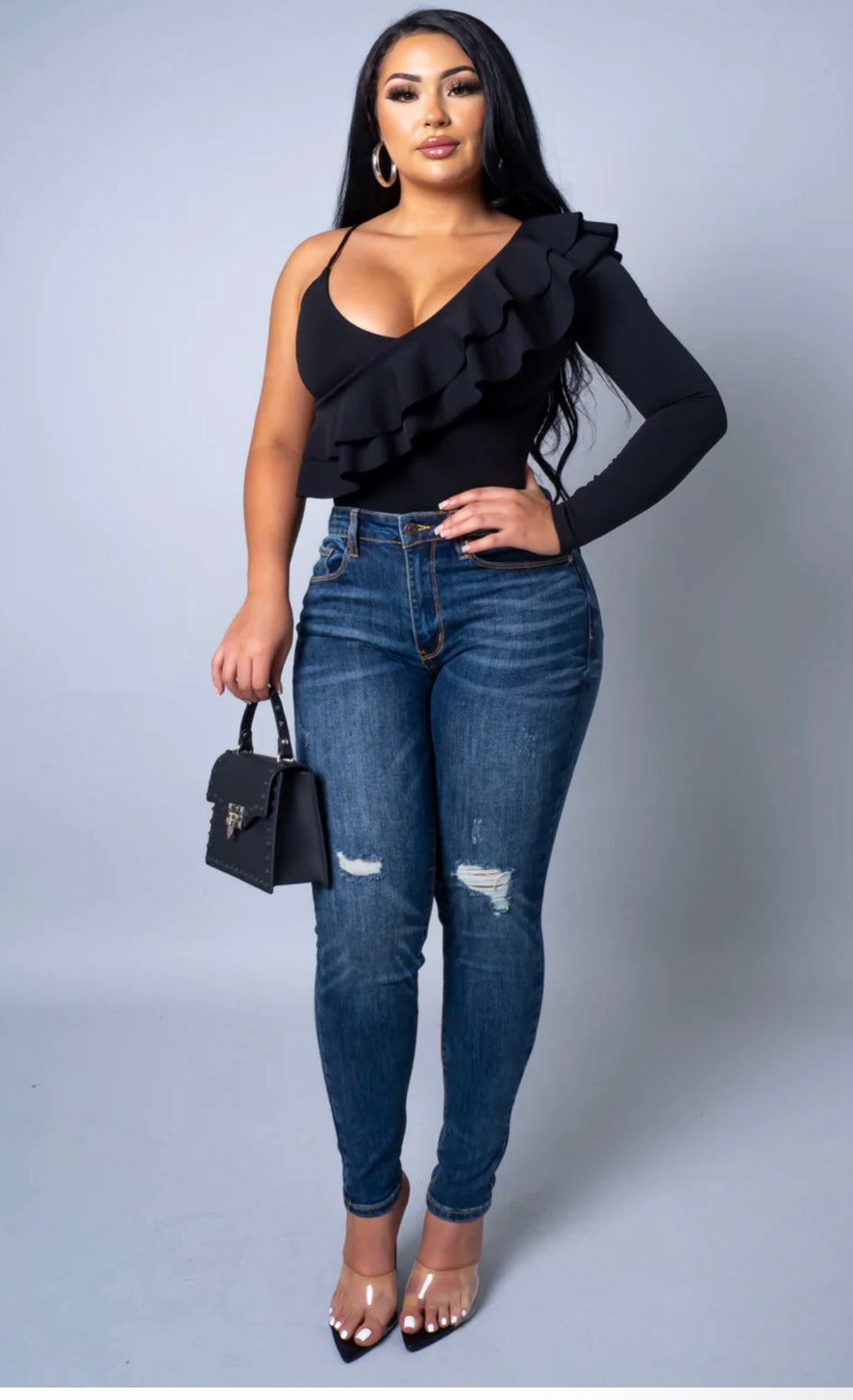 Classy Girl  Ruffle  Top